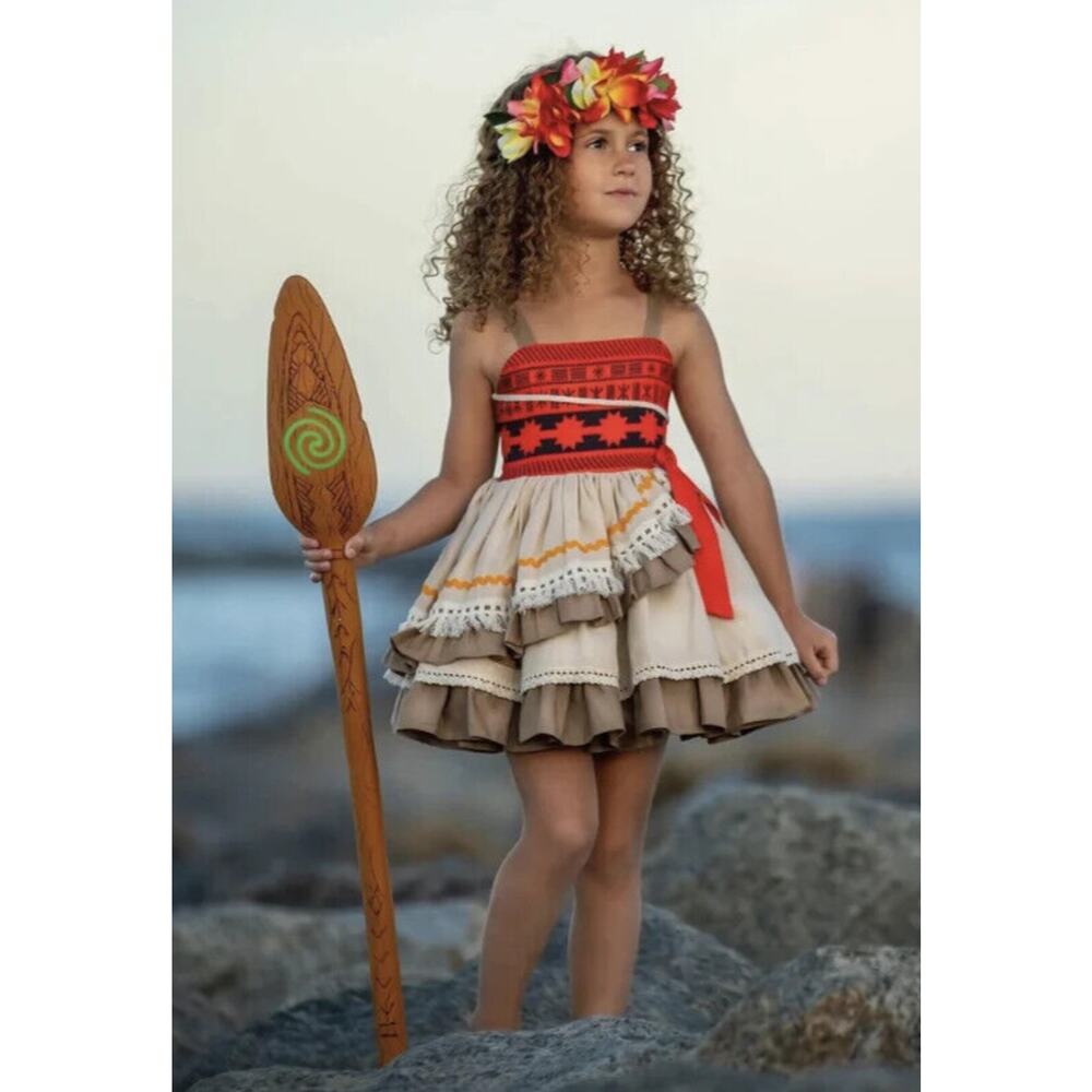 Polynesian Princess by M. Joy Costume Cosplay Disney Princess Dress Size 12 - Picture 16 of 16
